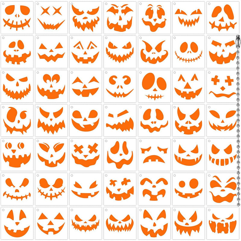 Versatile Halloween Pumpkin Stencil Set