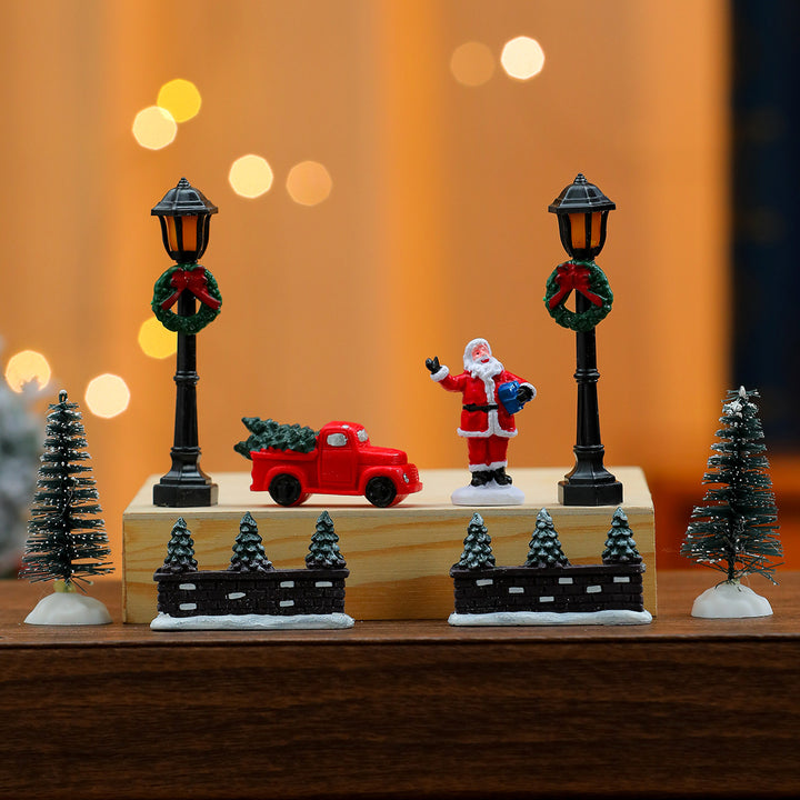 Miniature Christmas Scene Figurine Set Kalsten