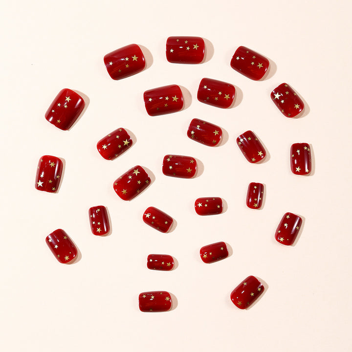Decorative Star-Accent Nail Art Extensions Kalsten