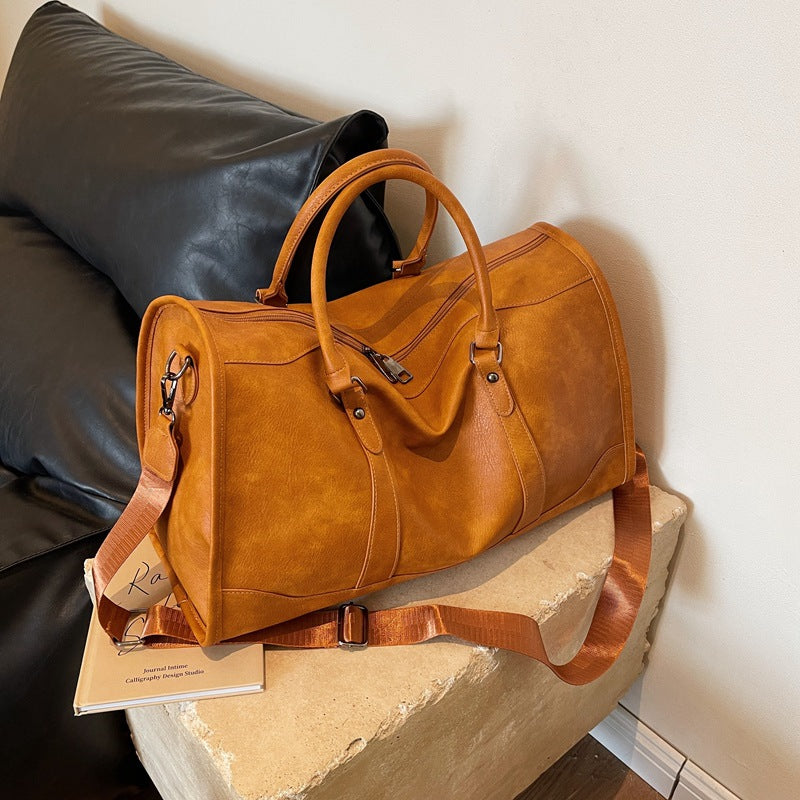 Luxurious Leather Travel Duffle Bag Kalsten