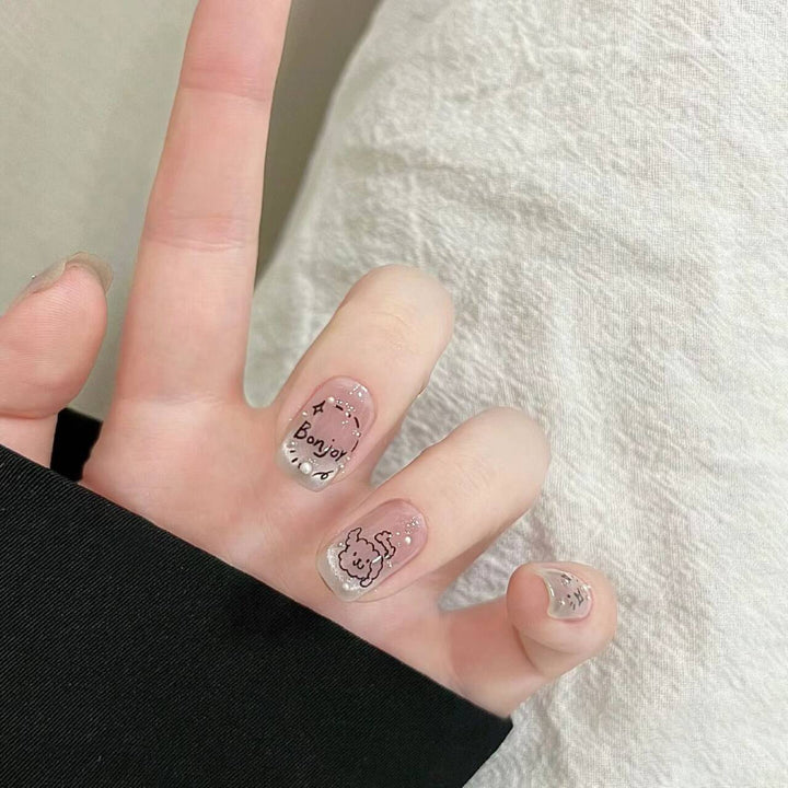 Whimsical Cartoon Nail Art Press-On Extensions Kalsten