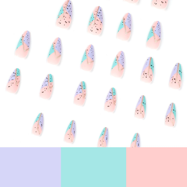 Artificial nail art with unique geometric design Kalsten