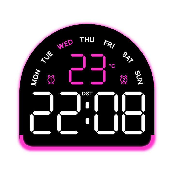 Digital alarm clock with temperature and day of the week display Kalsten