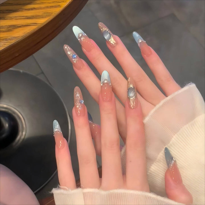 Premium Decorative Press-On Nail Extensions Kalsten