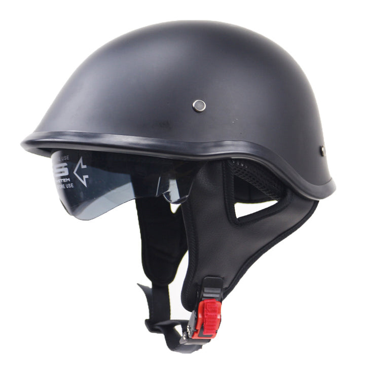 Classic Half-Shell Motorcycle Helmet with Visor Kalsten