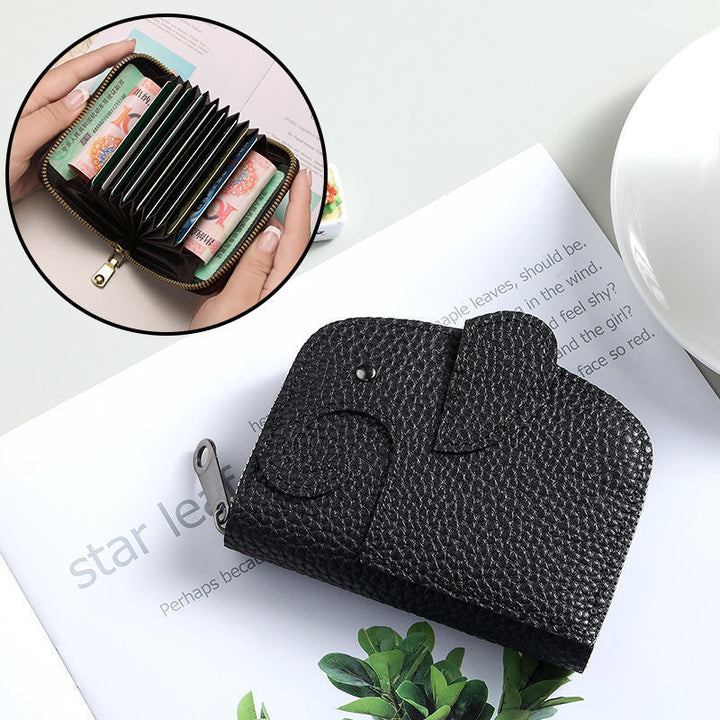 Premium Zippered Leather Coin Wallet