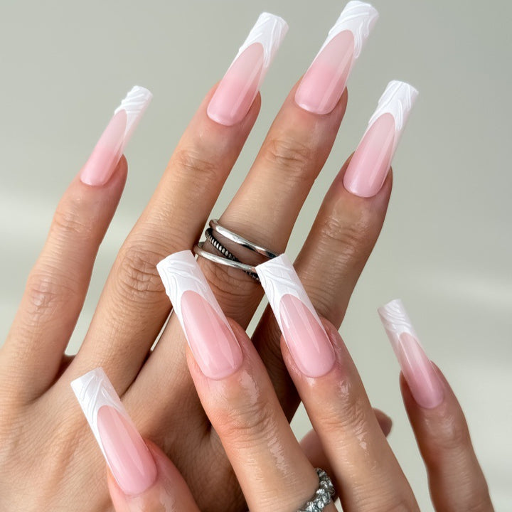 Artificial nails with elegant 3D design Kalsten