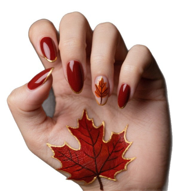 Artistic Autumn Nail Art Enhancements Kalsten