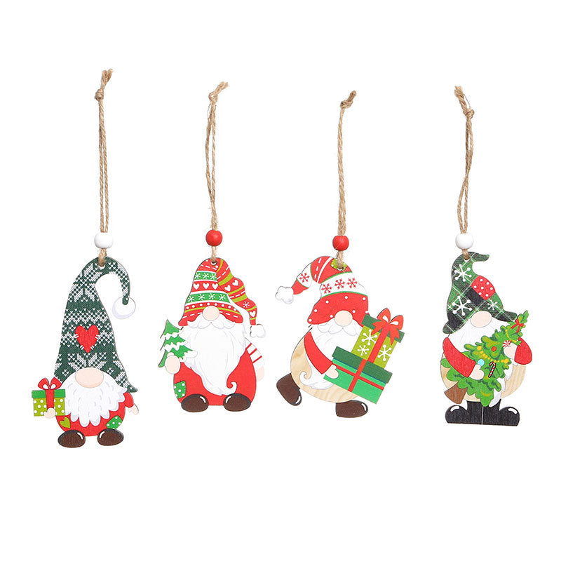 Wooden Holiday Truck Ornaments Kalsten