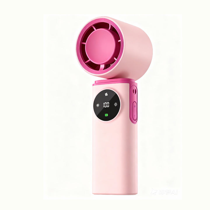 Women's Portable USB Mini Fan with LED Display Kalsten