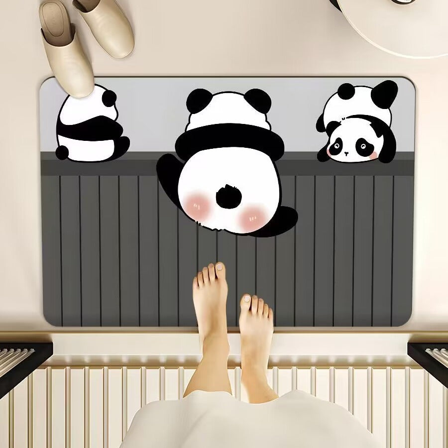 Cartoon-Themed Bath Mat