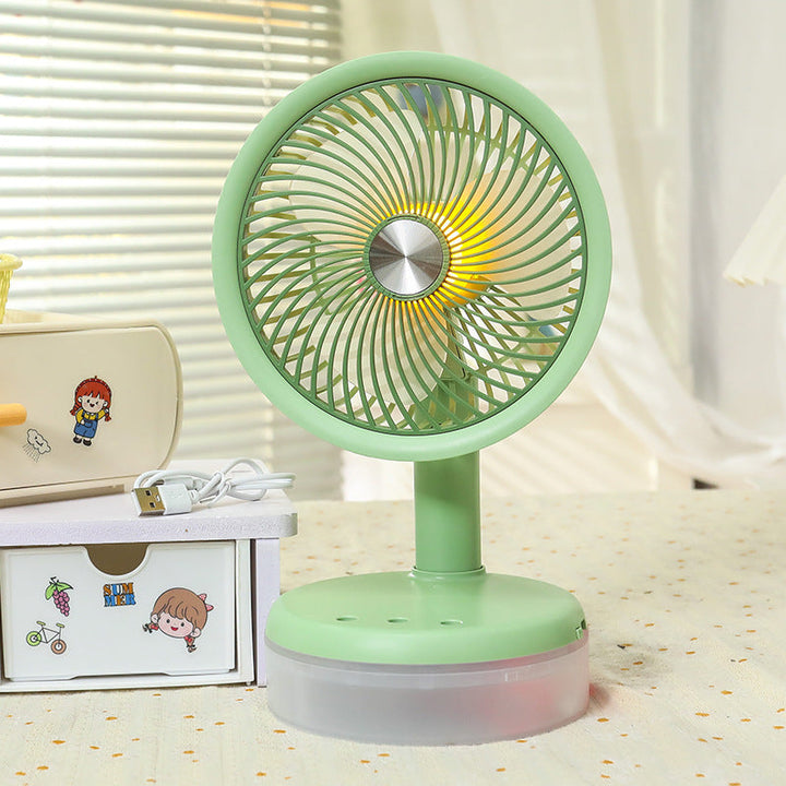Women's Mini Table Fan with LED Lighting Kalsten