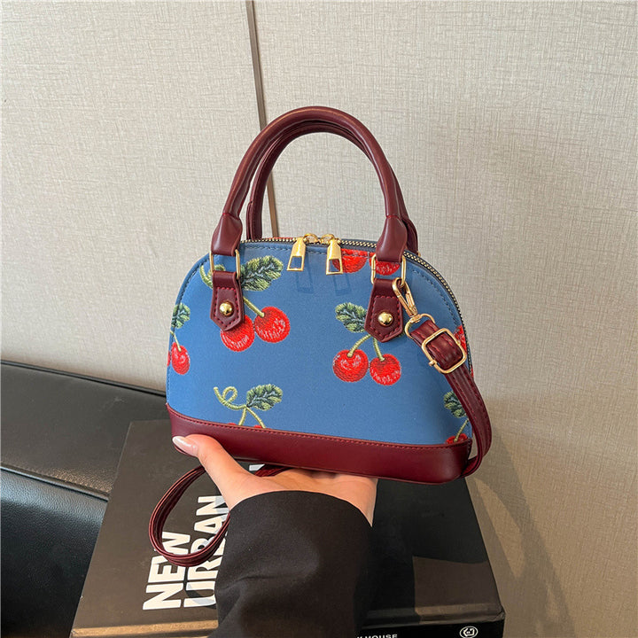 WoEmbroidered Cherry Pattern Handbag Kalsten