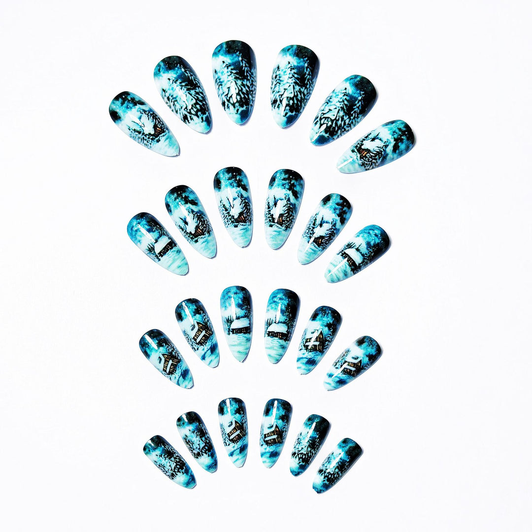 Artificial Nails in Winter Cabin Design Kalsten