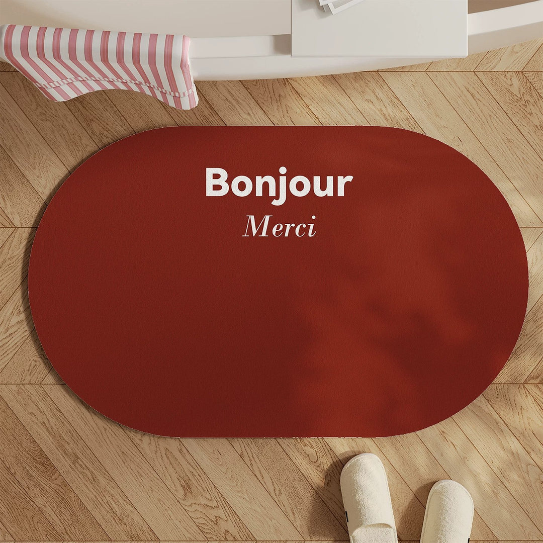 Inspirational Quote Bath Mat