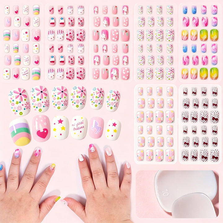 Creative Cartoon-Themed Press-On Nail Set Kalsten