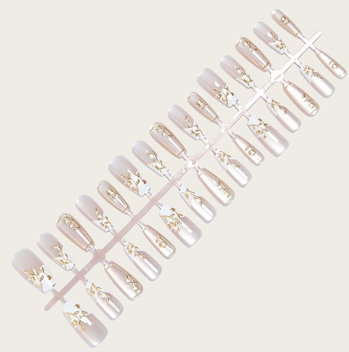 Floral Accented Press-On Nail Set Kalsten