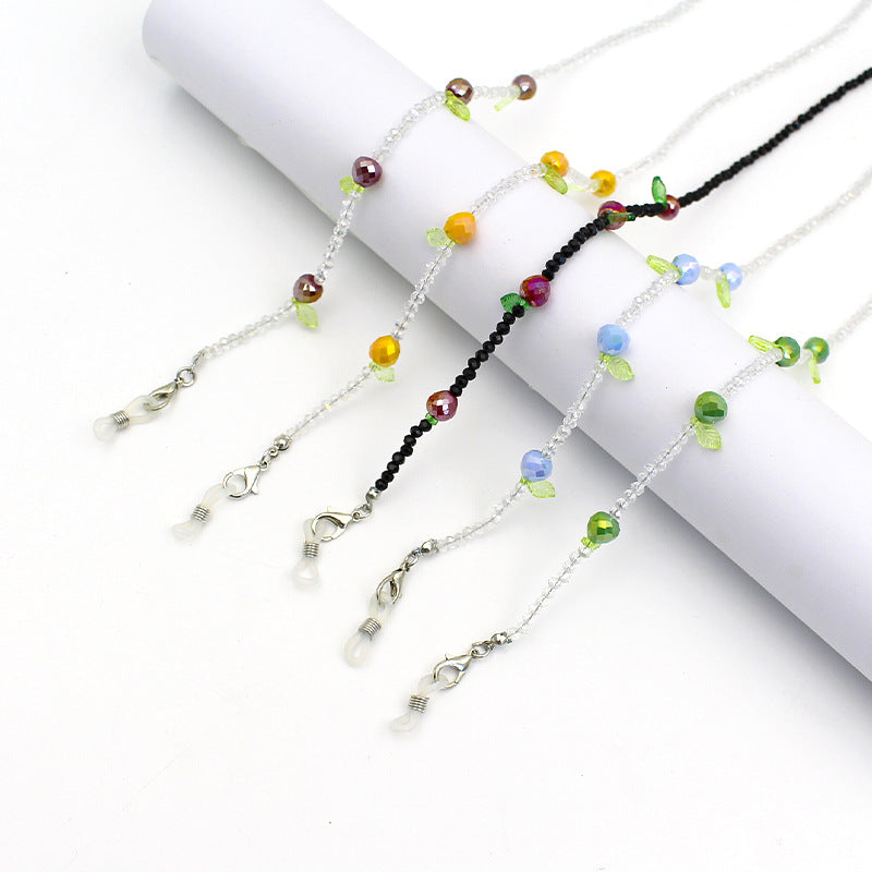 Charming Floral Beaded Eyewear Chain Kalsten
