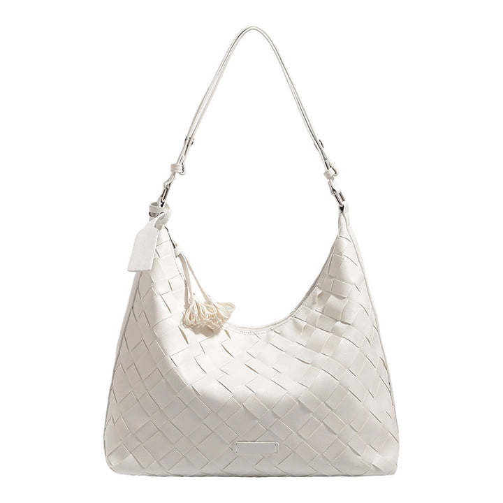 Chic Woven Leather Hobo Bag