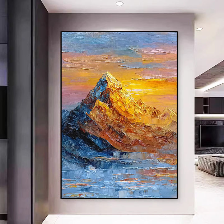 Triptych Mountain Landscape Canvas Art