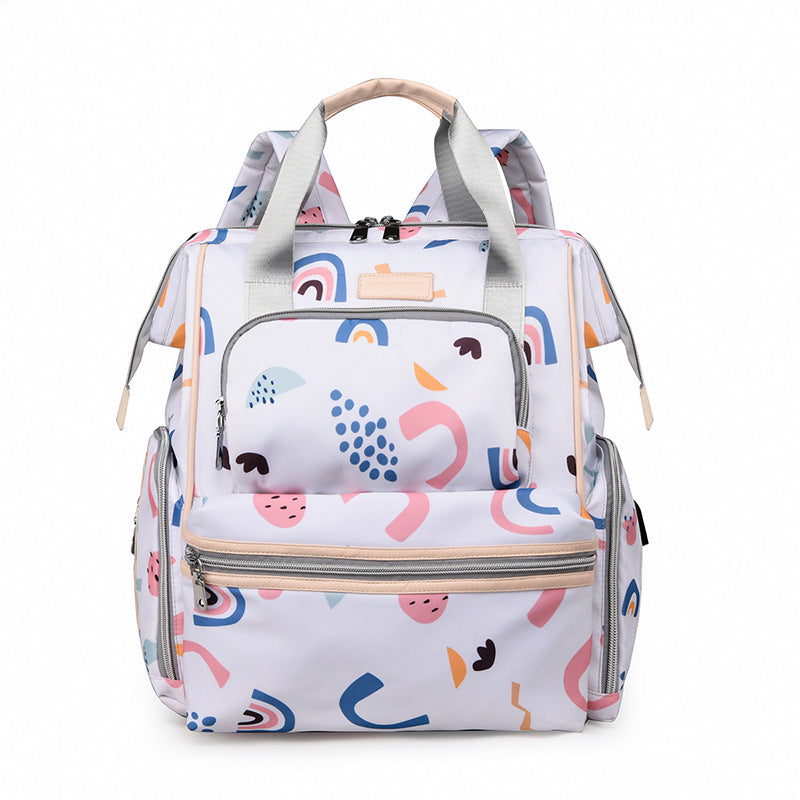 Multi-Functional Patterned Diaper Backpack Kalsten
