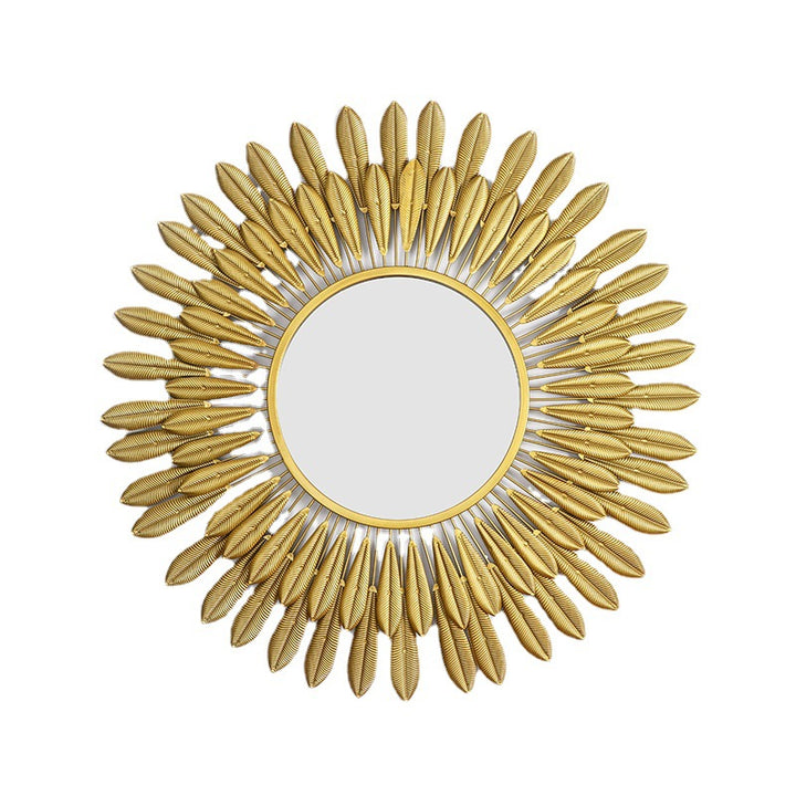 Ornamental Leaf-Designed Wall Mirror Kalsten