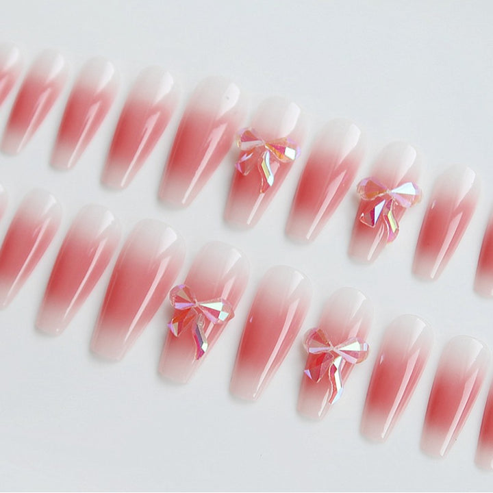Elegant Ombre Press-On Nail Design