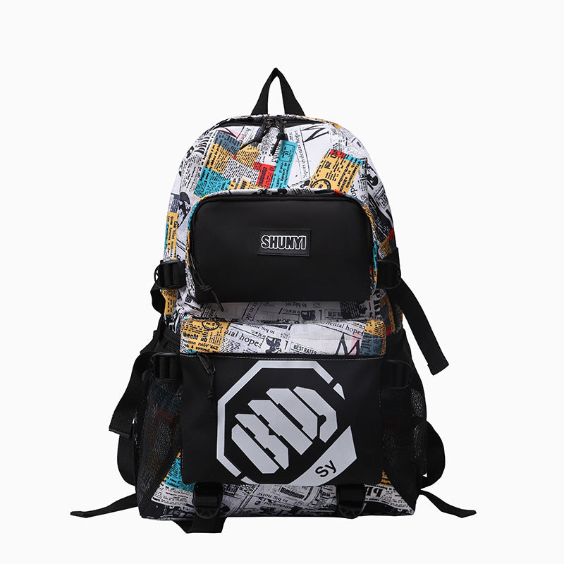 Graphic Print Backpack