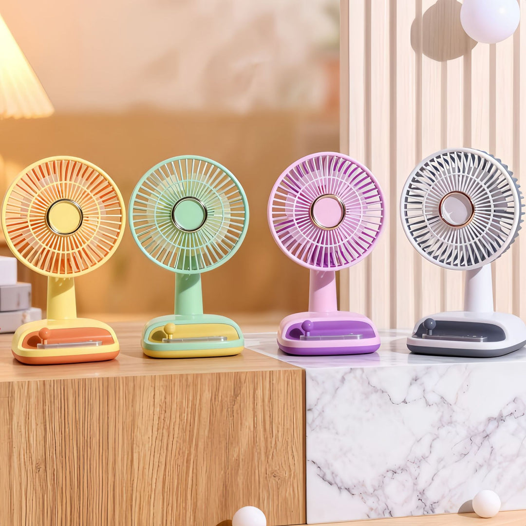 Ladies Portable USB Table Fan with Flexible Tilt Angle Kalsten