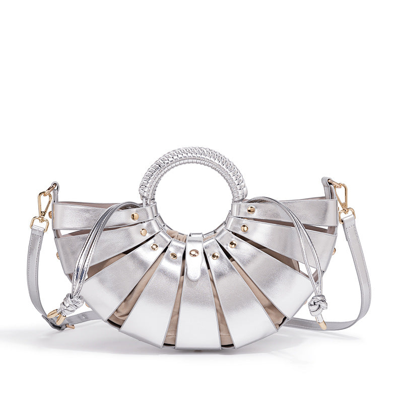 Elegant Fan-Shaped Handbag Kalsten