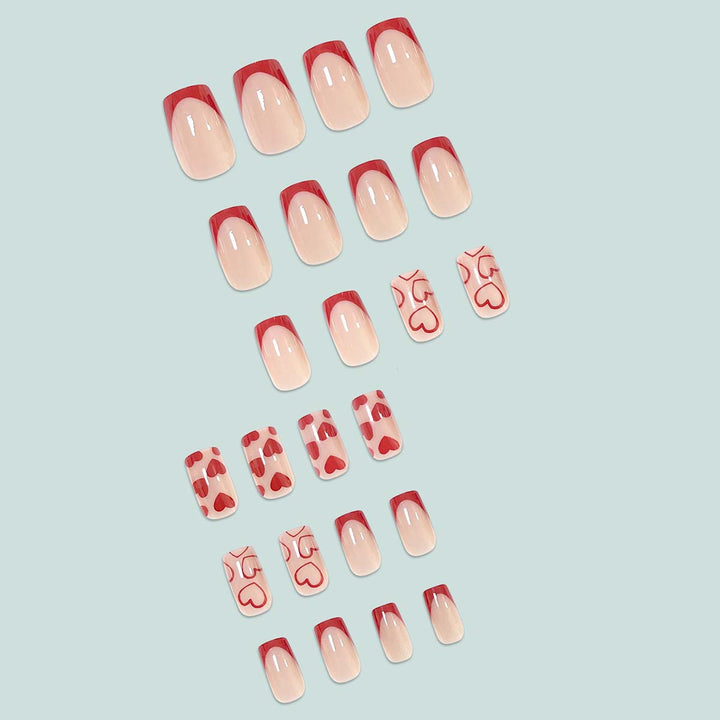 Artistic Nail Art with Heart Design Kalsten