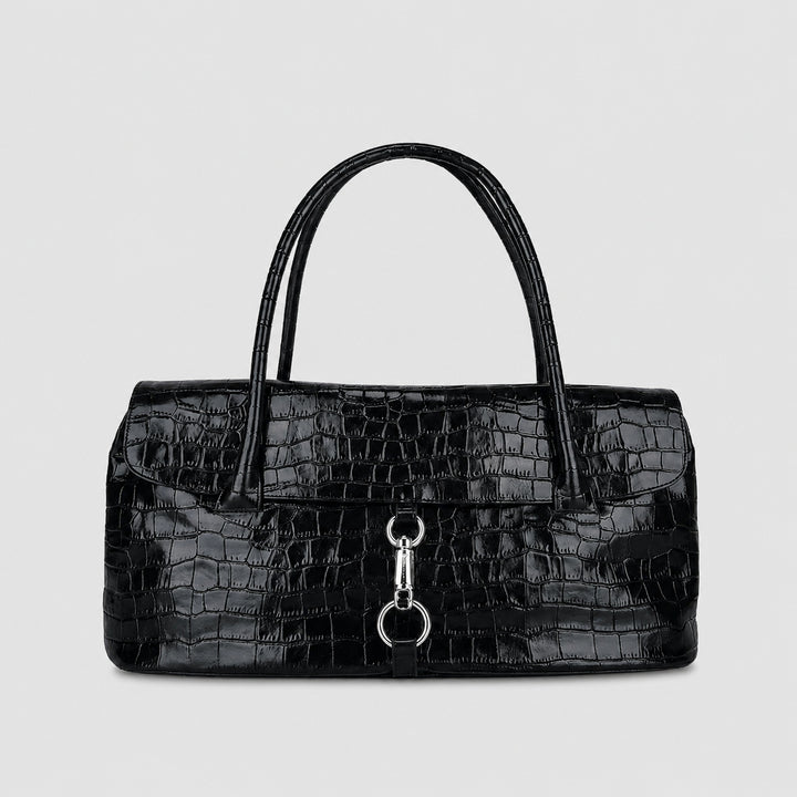 Elegant Crocodile Pattern Handbag