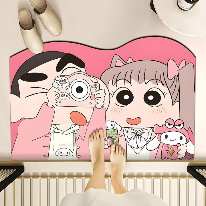 Playful Cartoon-Themed Floor Mat Kalsten