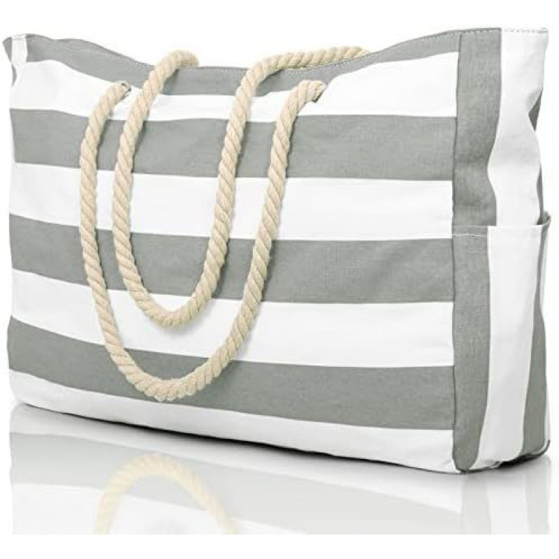 Beach bag with practical outer pocket Kalsten