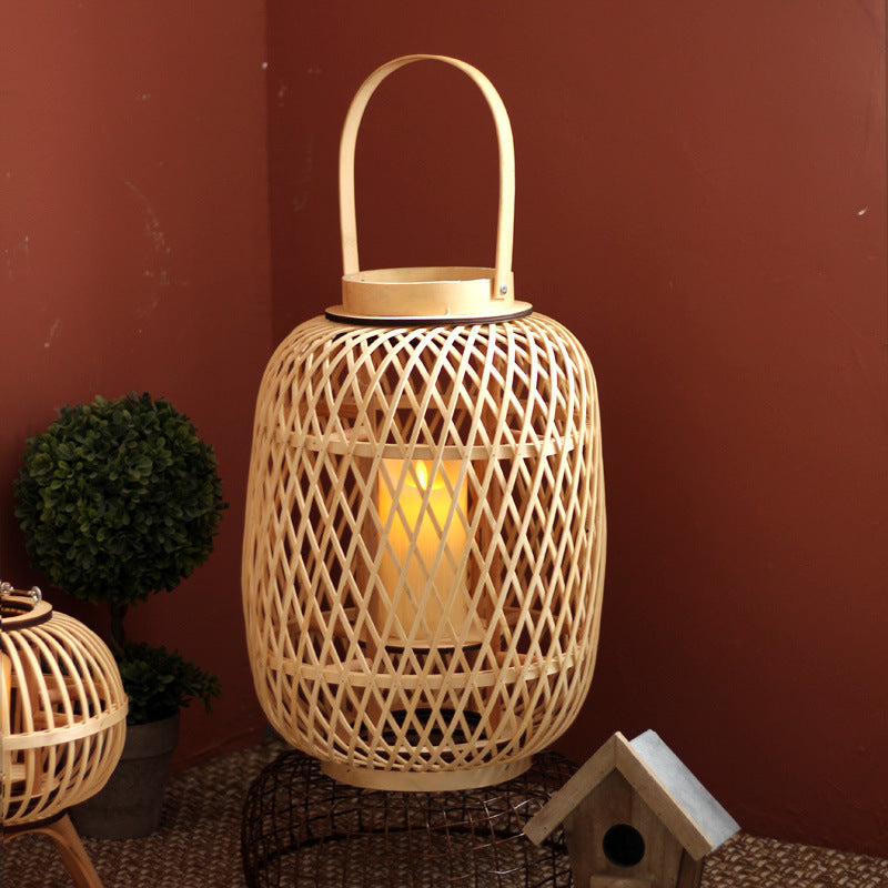 Handmade Rattan Lantern Kalsten