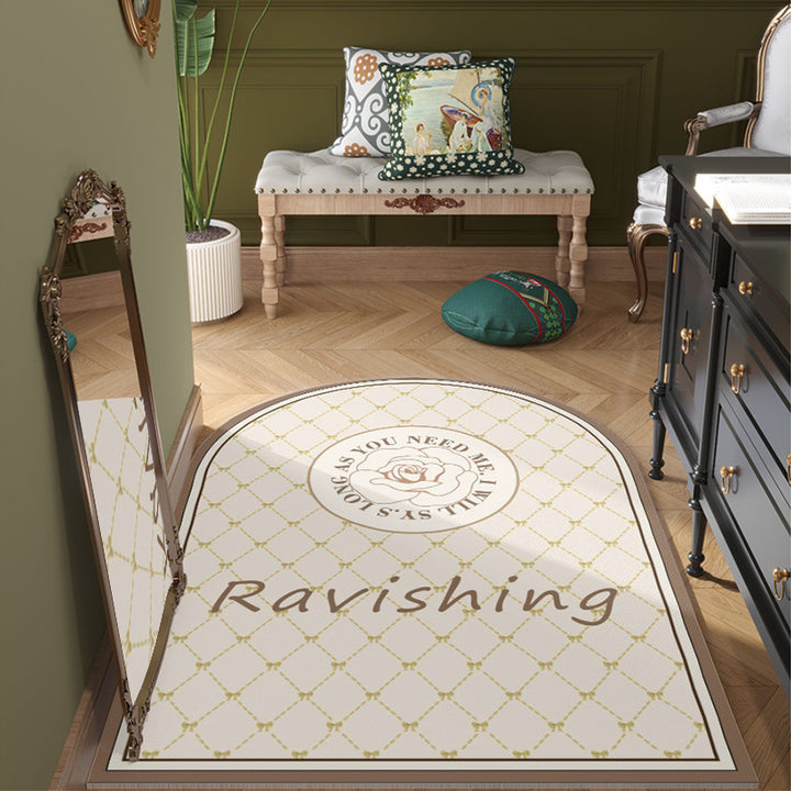 Artistic Floral Area Mat