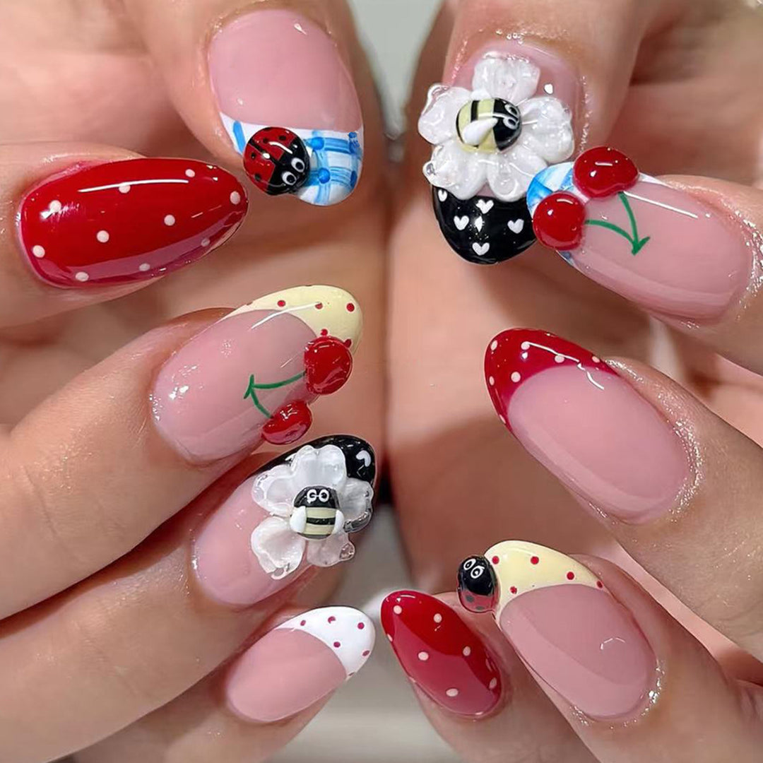Decorative 3D Fruit and Insect Nail Art Set Kalsten