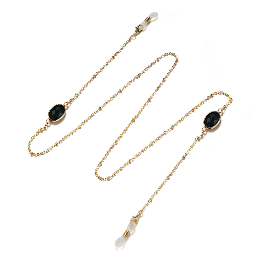 Chic Gemstone-Accented Eyewear Chain Kalsten