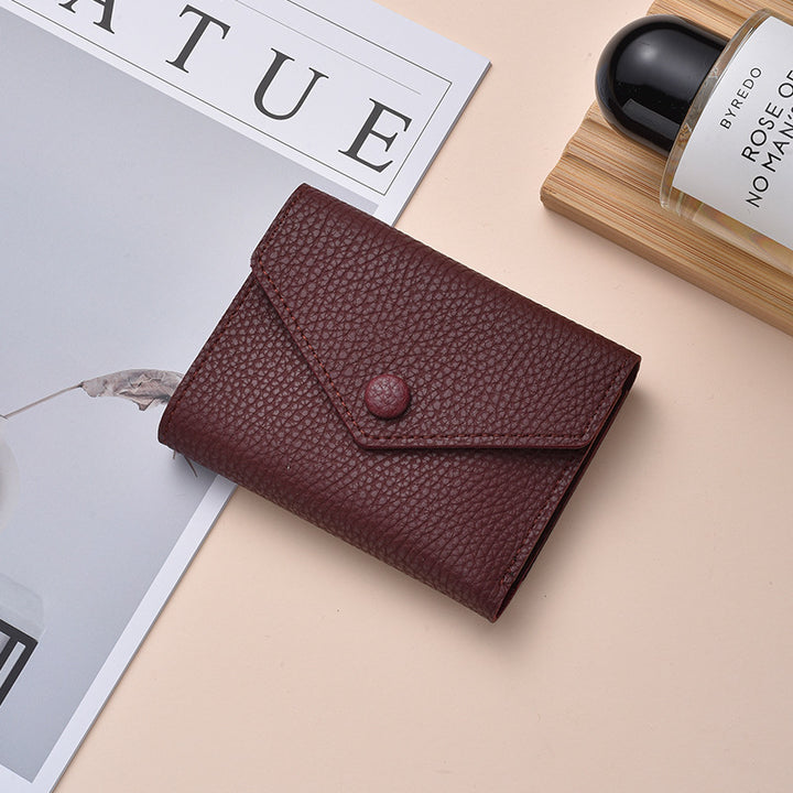 Textured Leather Coin Wallet Kalsten