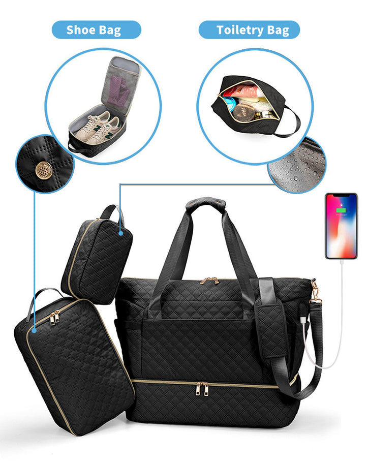 Quilted Weekender Bag Kalsten