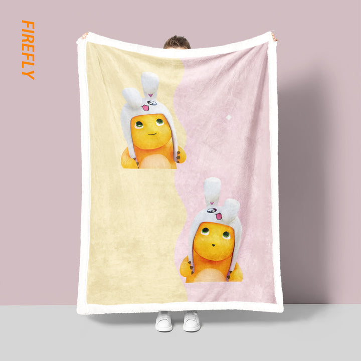 Soft Cartoon-Themed Fleece Blanket