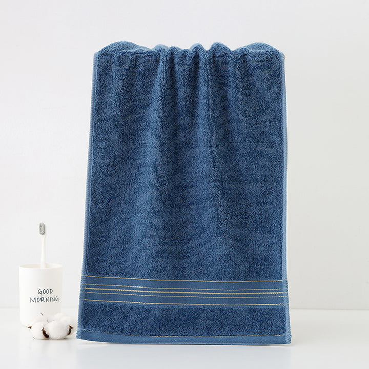 High-Quality Terry Bath Towel With Elegant Stripe Border Kalsten