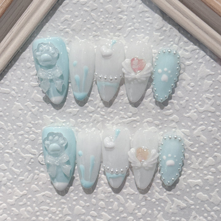 Whimsical Cartoon-Themed Decorative Nail Art Set