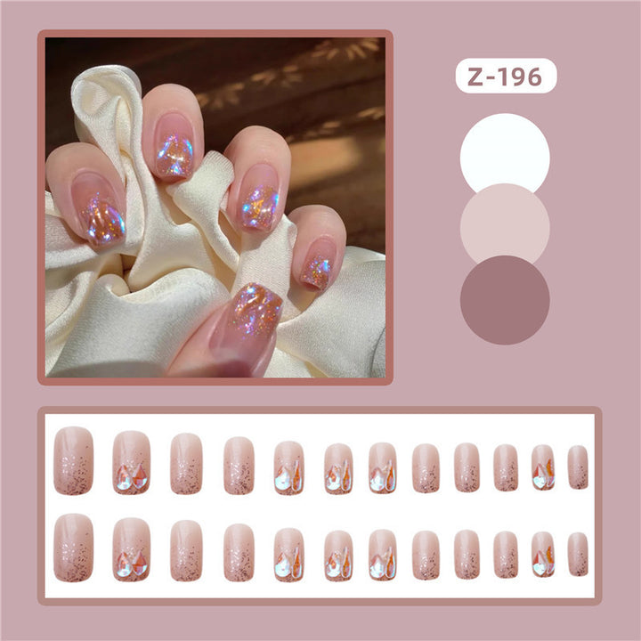 Glittery Press-On Nail Art Set Kalsten