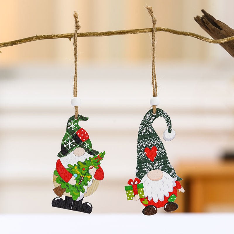 Wooden Holiday Truck Ornaments Kalsten