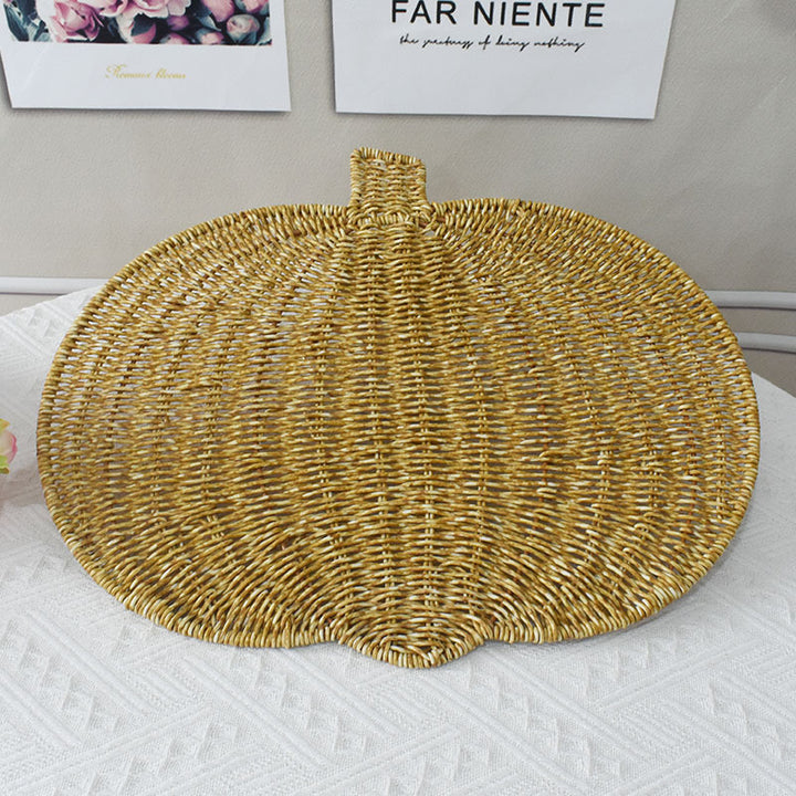 Decorative Woven Pumpkin Shaped Tray Kalsten