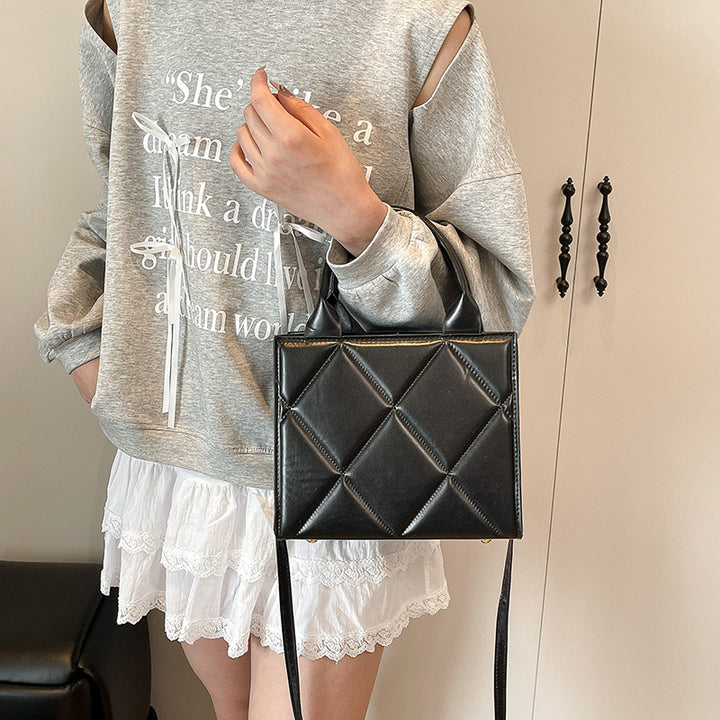 WoQuilted Faux Leather Handheld Tote Kalsten