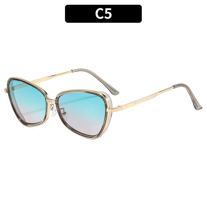 Premium Shield Sunglasses with Stylish Metal Accents