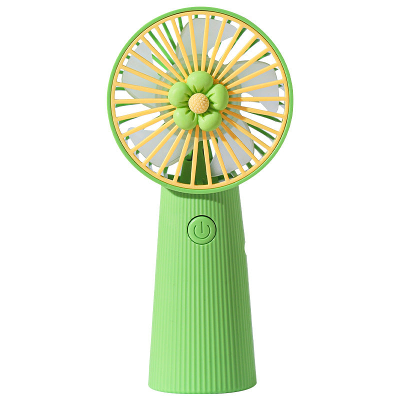 Women's Portable Mini Hand Fan with Floral Pattern Kalsten