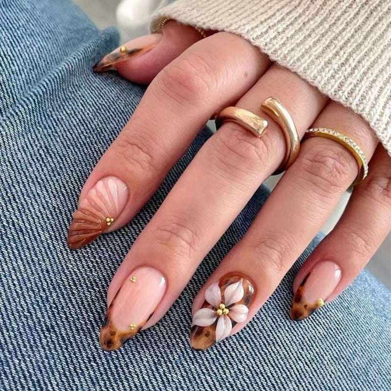 Decorative Floral Press-On Nail Set Kalsten 1787294358